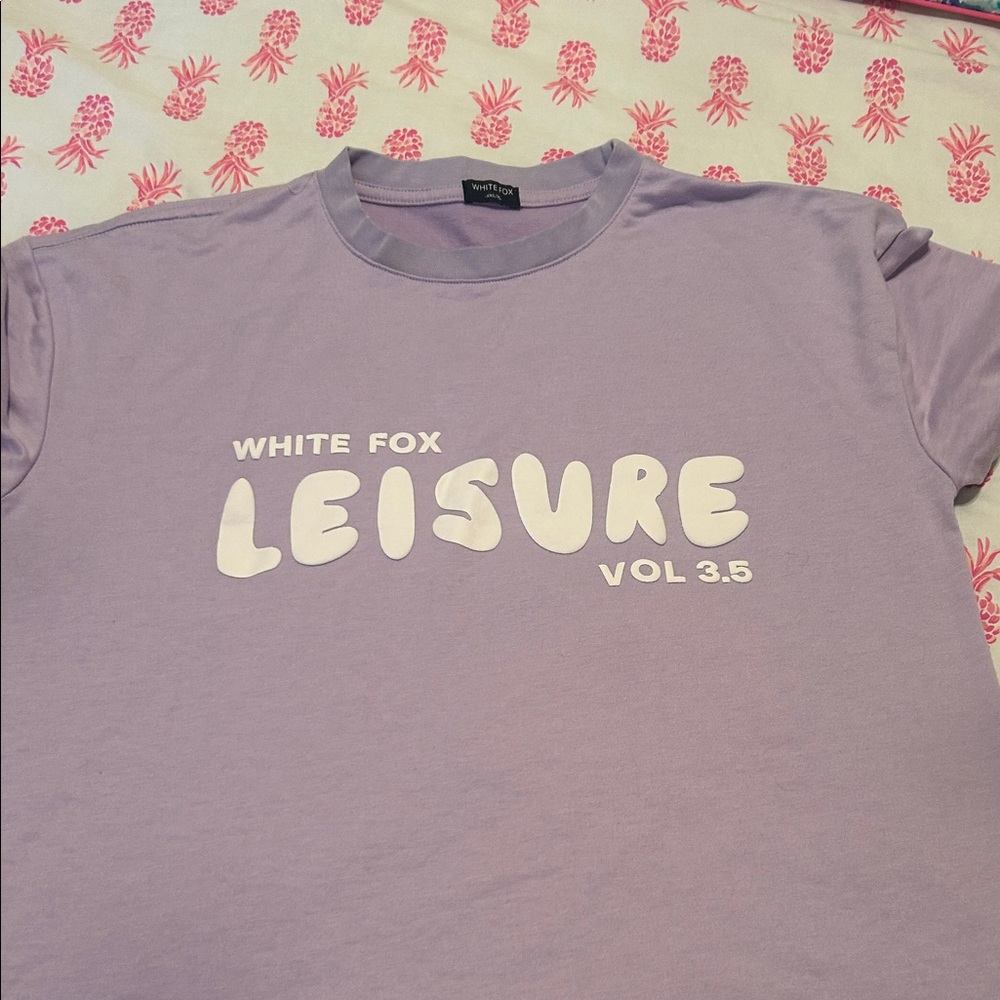 White Fox Boutique Purple Leisure Tee